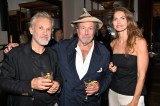 Christoph Waltz, Julian Schnabel, Louise Kugelberg at the Golden Globes x Aman Beverly Hills party