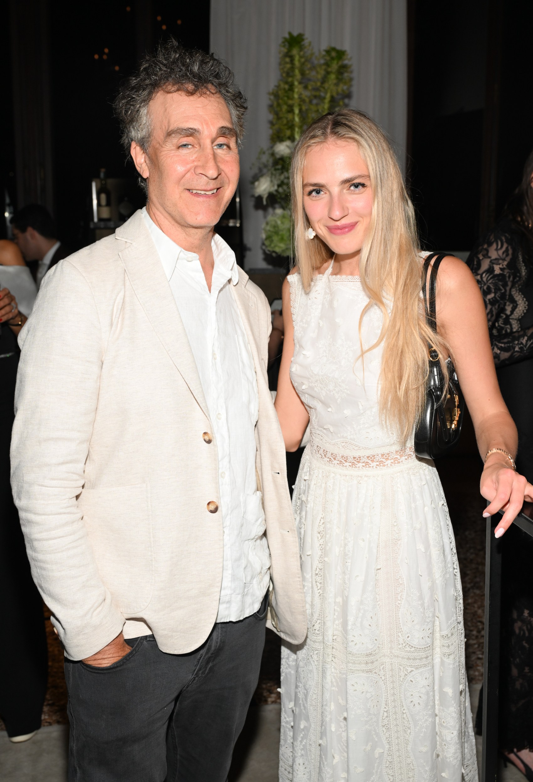 Doug Liman and Angella Kostic at the Golden Globes x Aman Beverly Hills party