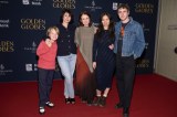 "Hamnet" team: Jacobi Jupe (left), Jessie Buckley, Emily Watson, director Chloe Zhao, Paul Mescal