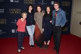 "Hamnet" team: Jacobi Jupe (left), Jessie Buckley, Emily Watson, director Chloe Zhao, Paul Mescal