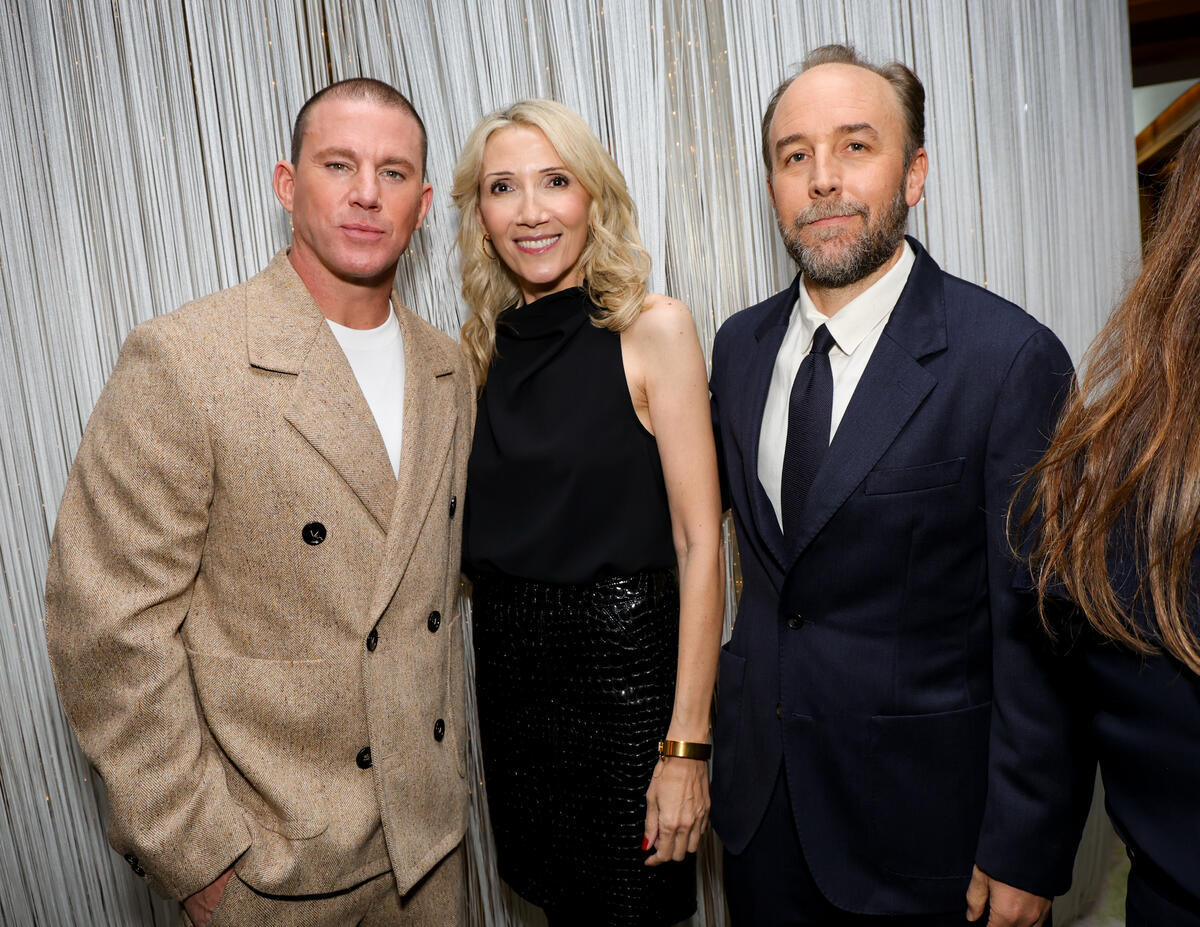 Channing Tatum, Helen Hoehne, Derek Cianfrance at the Golden Globes Cocktail Party