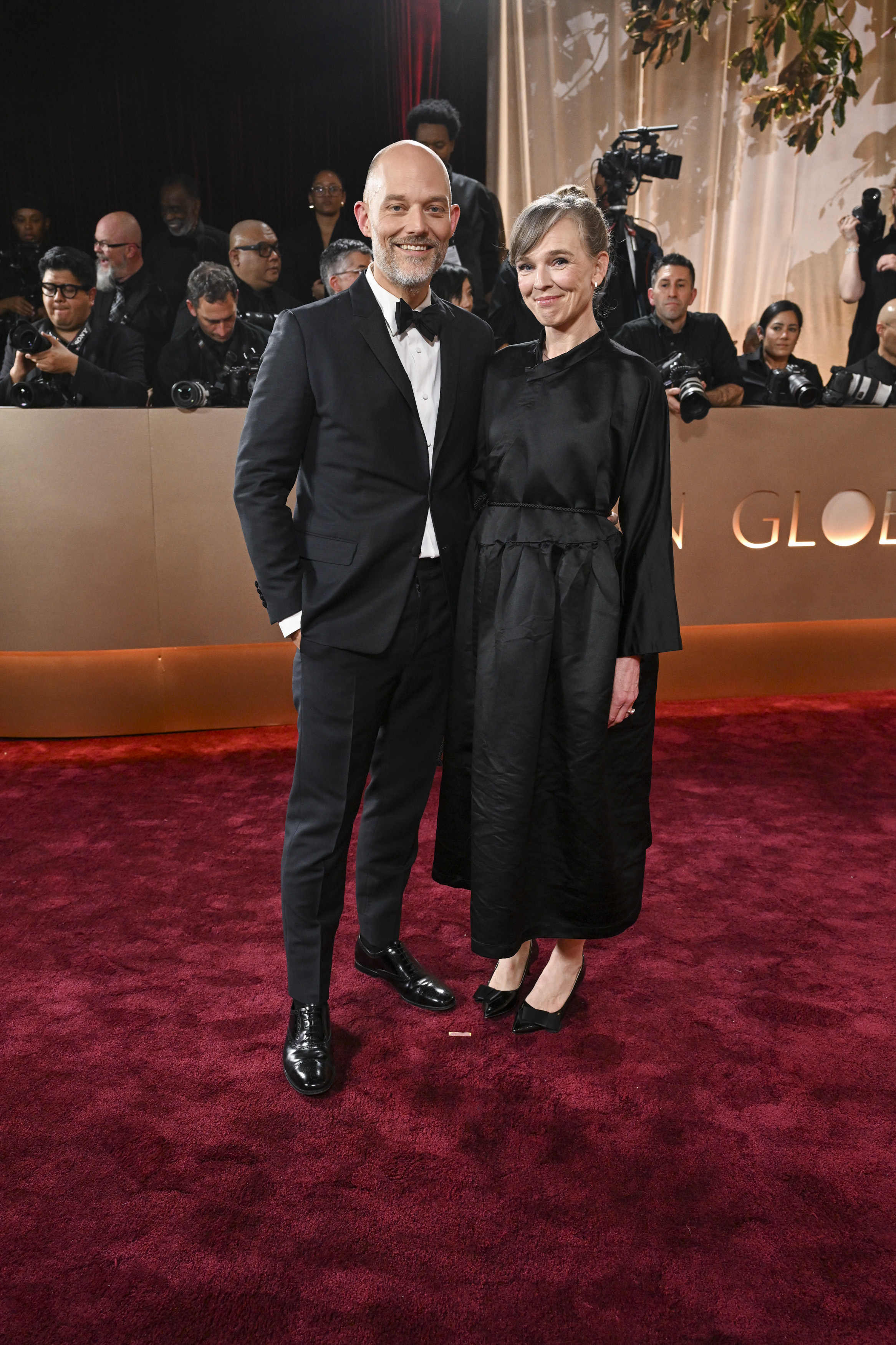 Eskil Vogt and Vigdis Andersen arriving at the 83rd Annual Golden ...